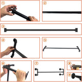 DS BS Industrial Pipe Garment Bar - 115CM