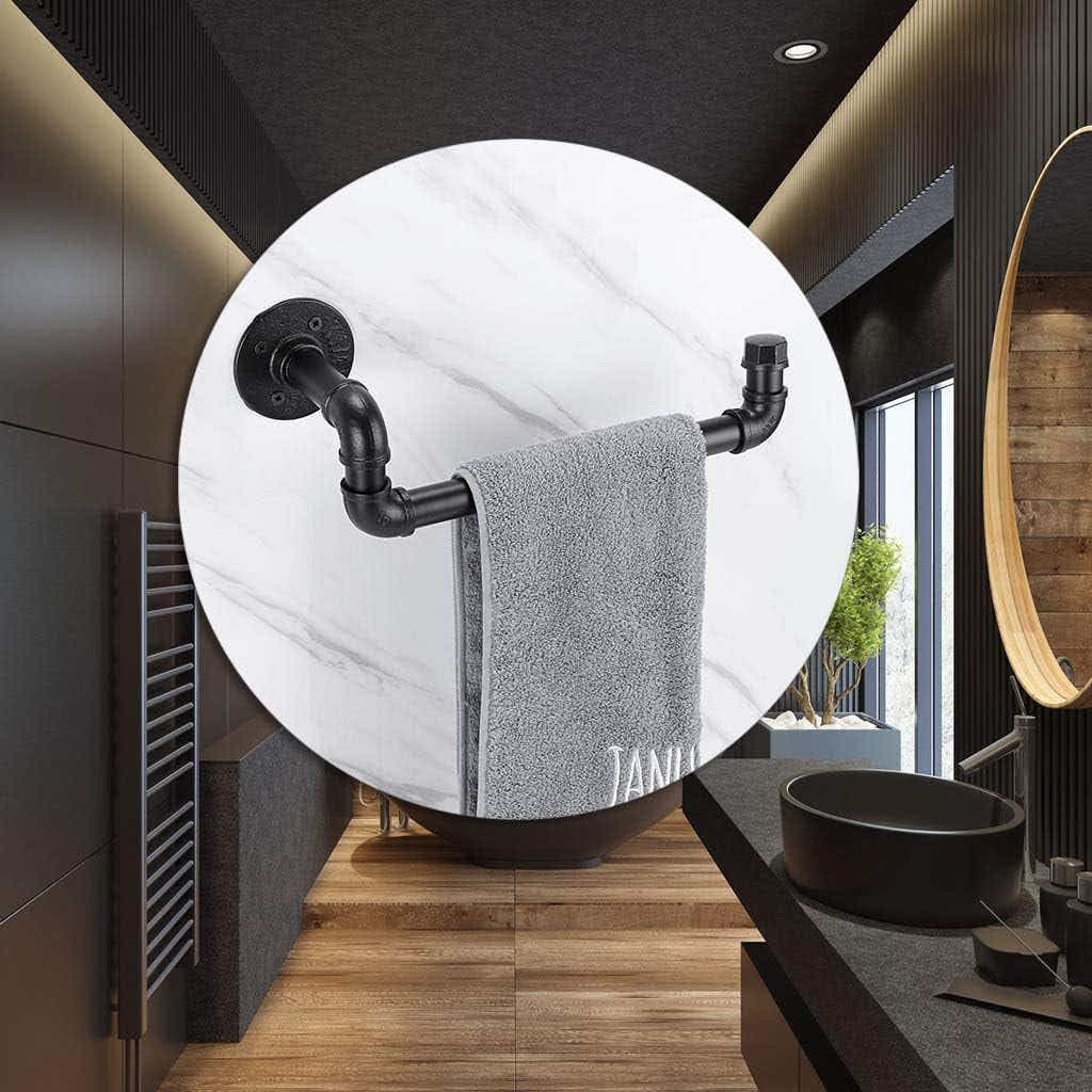 DS BS Industrial Iron Pipe Towel Rack Holder
