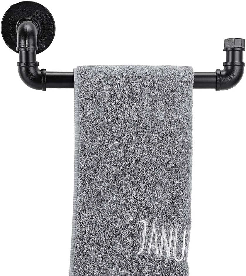 DS BS Industrial Iron Pipe Towel Rack Holder