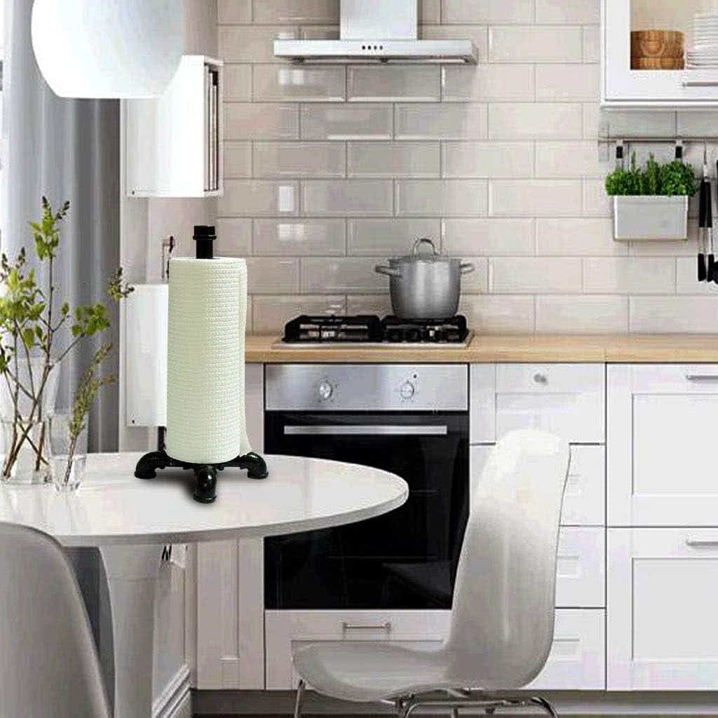 DS BS Industrial Pipe Free Stand Kitchen/Toilet Paper Holder