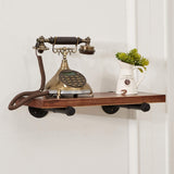 DS BS 4pack Industrial Iron Pipe DIY Floating Shelf Bracket-15CM