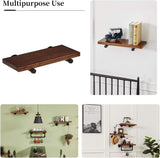 DS BS 4pack Industrial Iron Pipe DIY Floating Shelf Bracket-15CM