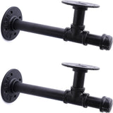 DS BS 2Pack Industrial Pipe DIY Shelving Brackets-34CM