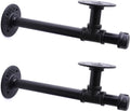 DS BS 2Pack Industrial Pipe DIY Shelving Brackets-39CM
