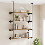 DS BS Industrial Iron Pipe DIY Shelf - 4 Tier