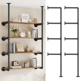 DS BS Industrial Iron Pipe DIY Shelf - 4 Tier