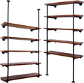 DS BS Industrial Iron Pipe DIY Shelf - 5 Tier