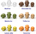 DS BS 2Pack 3D 6 Skull Shaped Silicone Ice Mold