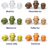 DS BS 2Pack 3D 6 Skull Shaped Silicone Ice Mold