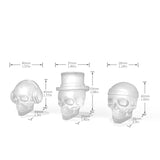 DS BS 2Pack 3D 6 Skull Shaped Silicone Ice Mold
