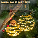 DS BS 2Pack Outdoor Solar Hanging Pineapple Lantern Lights
