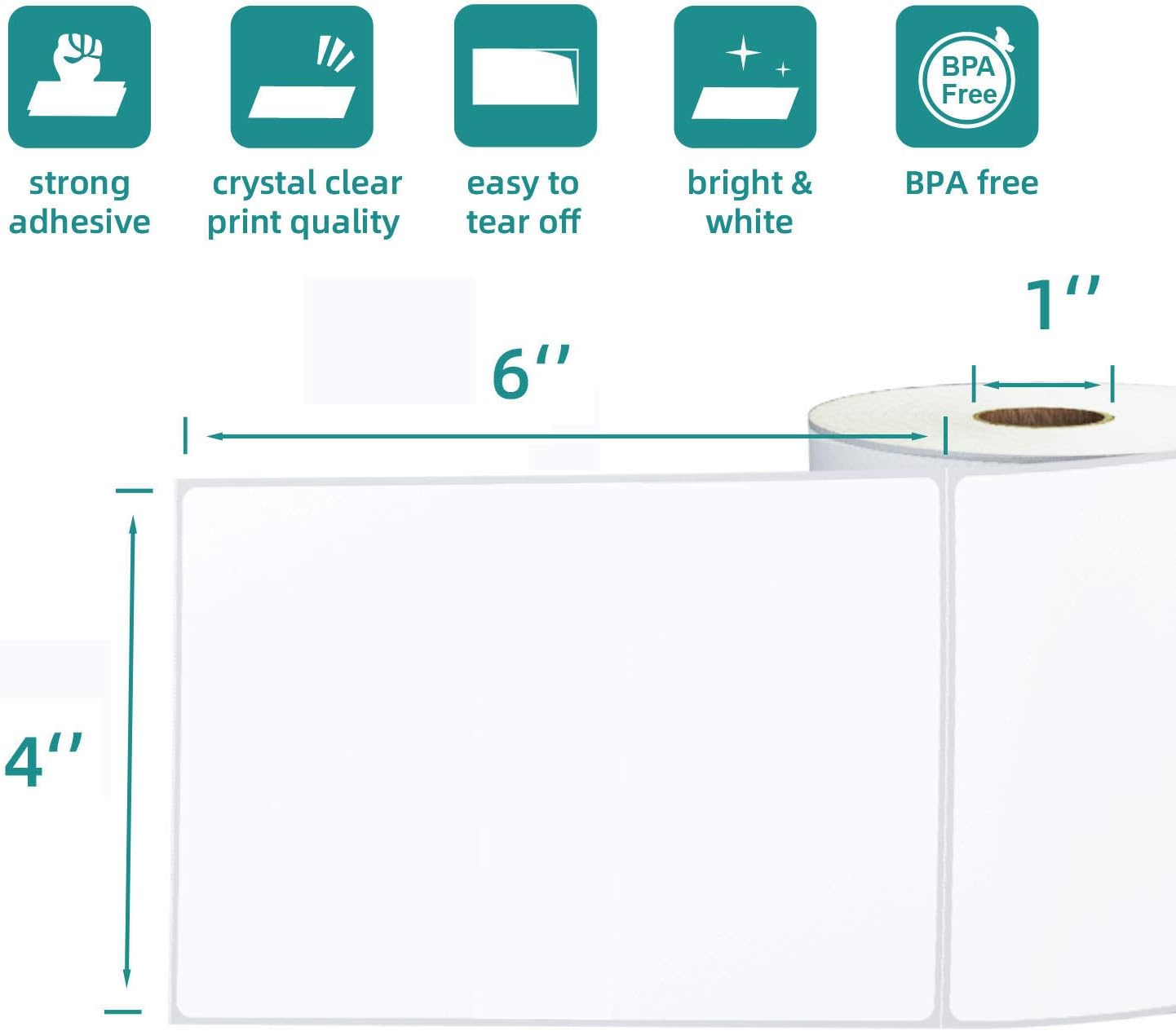DS BS 2 Rolls 350 Labels 4x6 Direct Thermal Shipping Labels-700 Lables