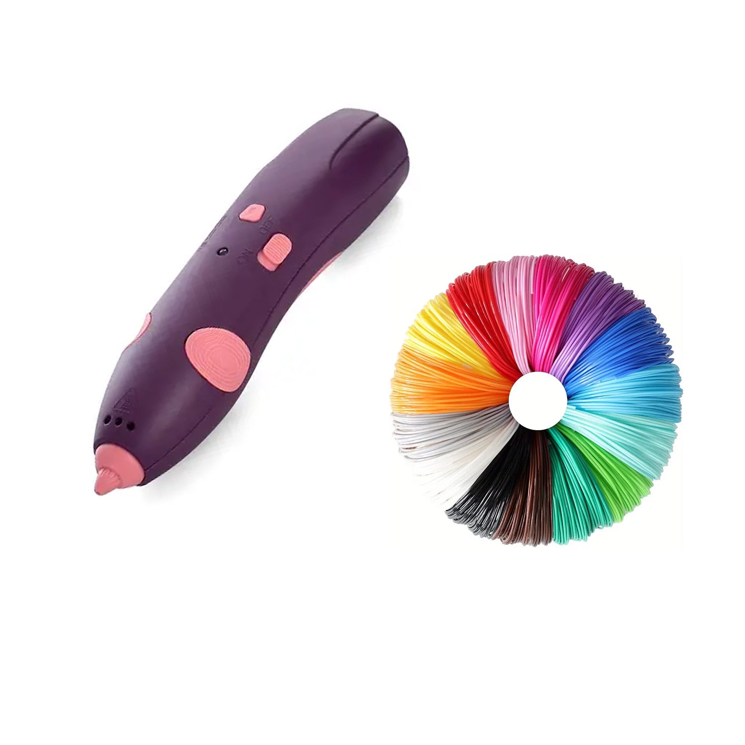 DS BS 3D Pen Printing Set For Kid 56M Filament Refill-Purple