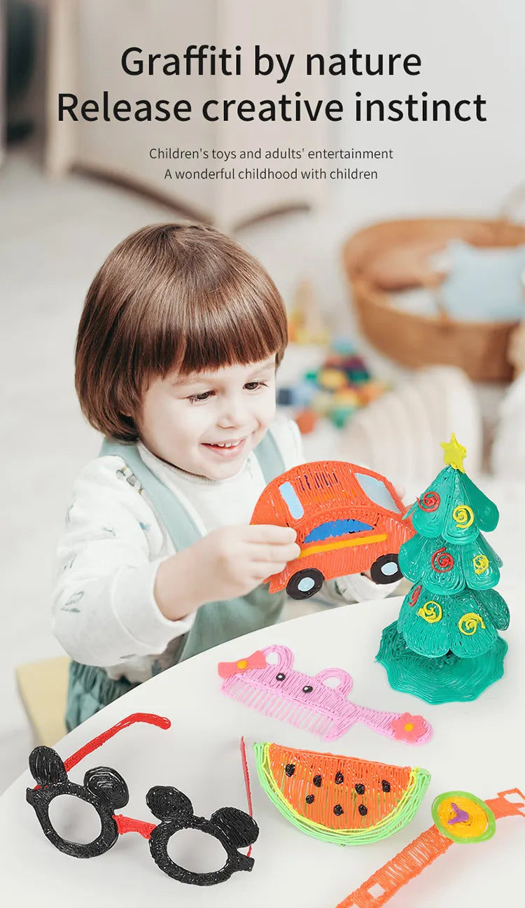 DS BS 3D Pen Printing Set For Kid 56M Filament Refill-Purple