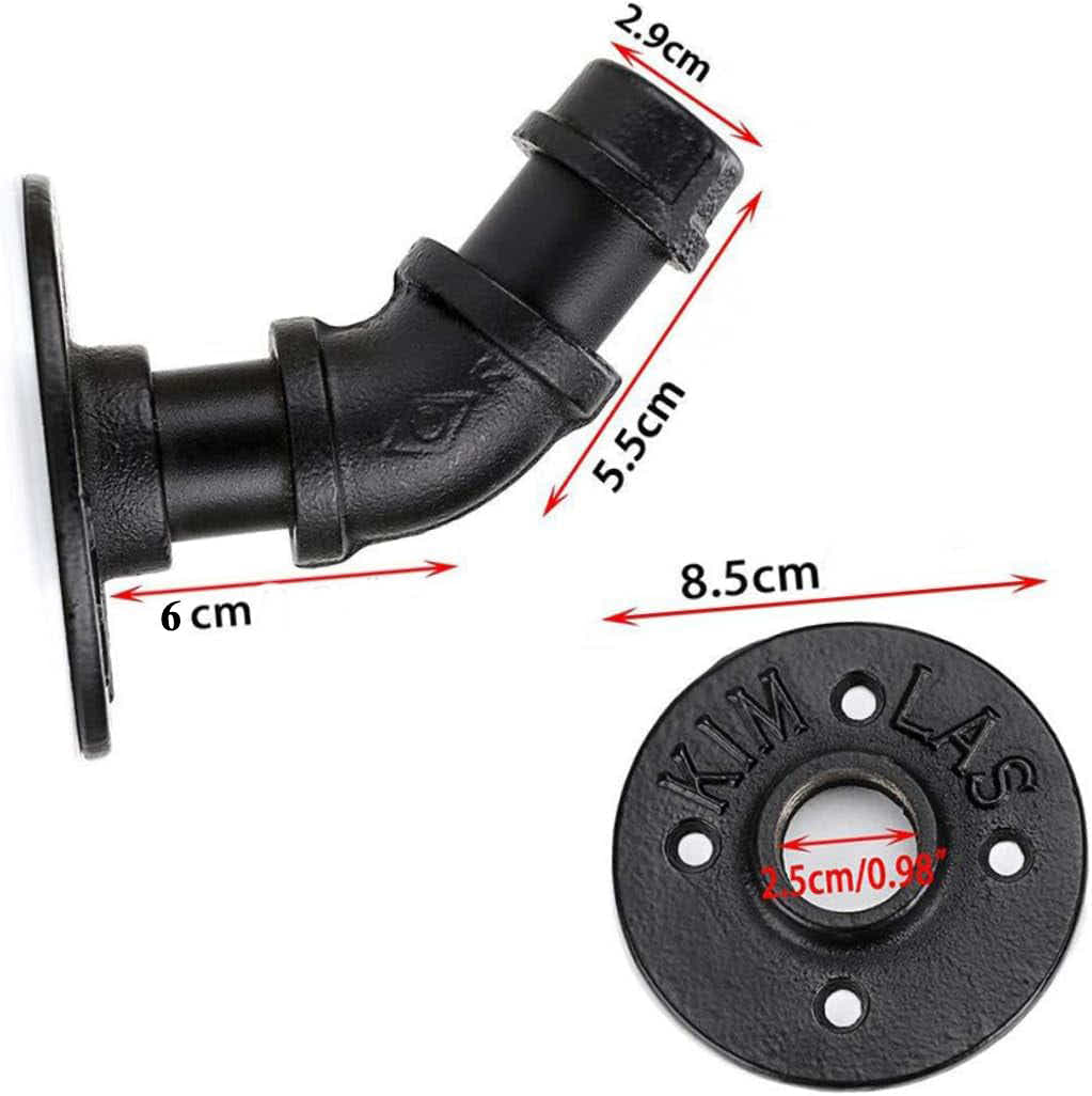 DS BS 2 Pack Industrial Pipe Wall Punch Hook