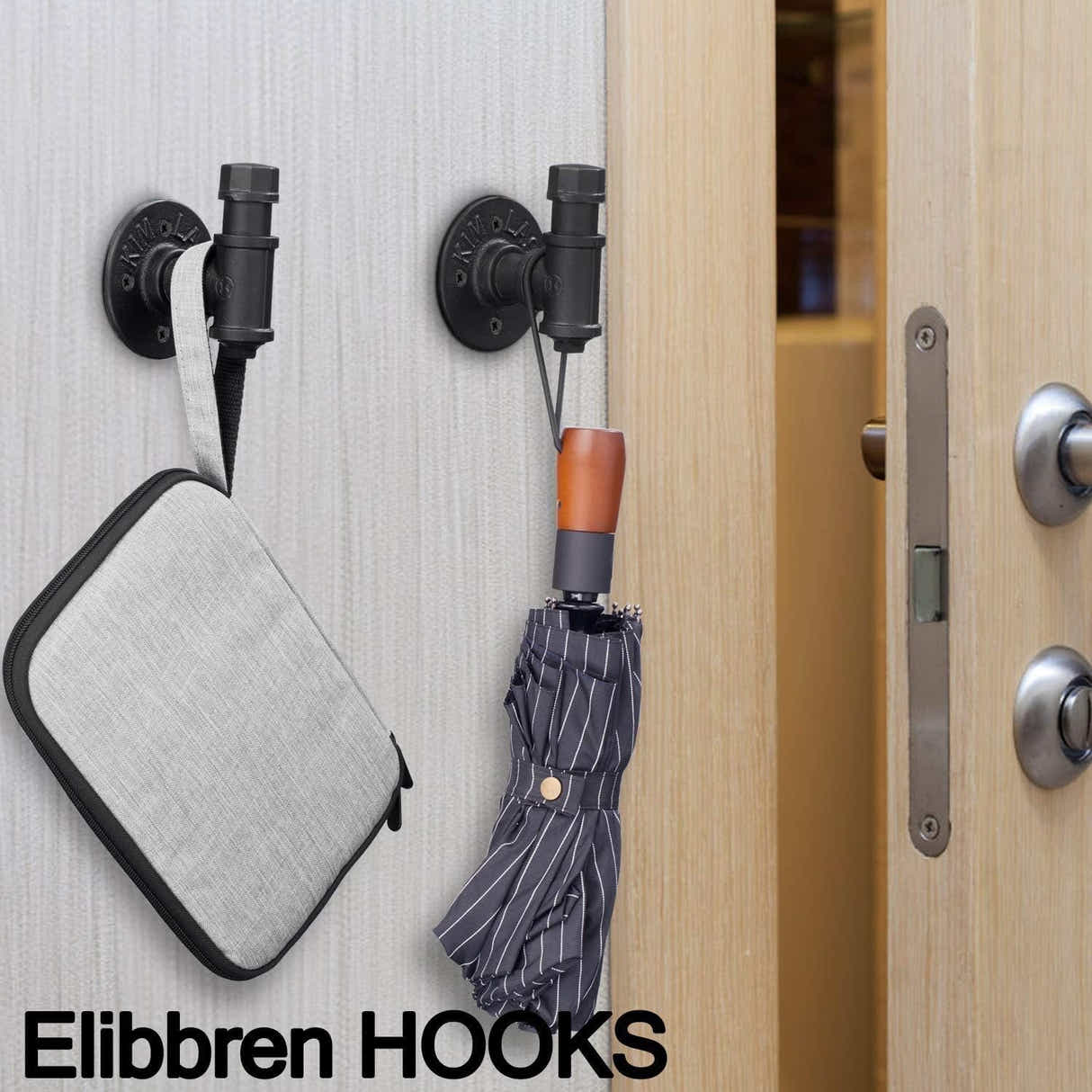 DS BS 2 Pack Vintage Bathroom Robe and Towel Wall Hooks