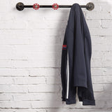 DS BS Industrial Pipe Coat Rack with Faucet Valve-80CM