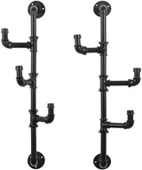 DS BS Industrial Pipe Clothes Holder Hanger-3 Hooks