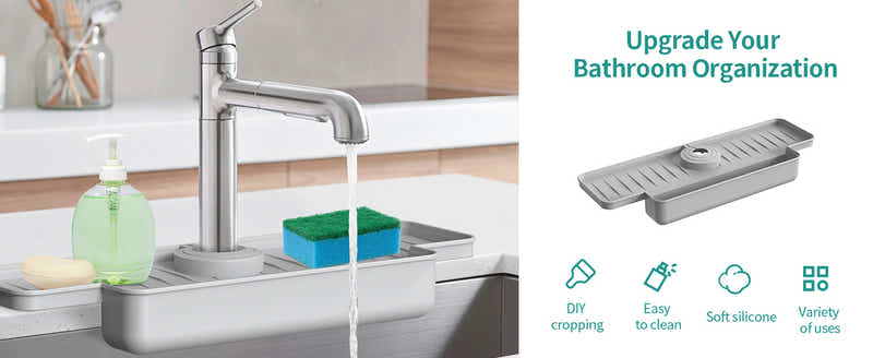 DS BS 2Pack Upgraded Silicone Faucet Splash Guard