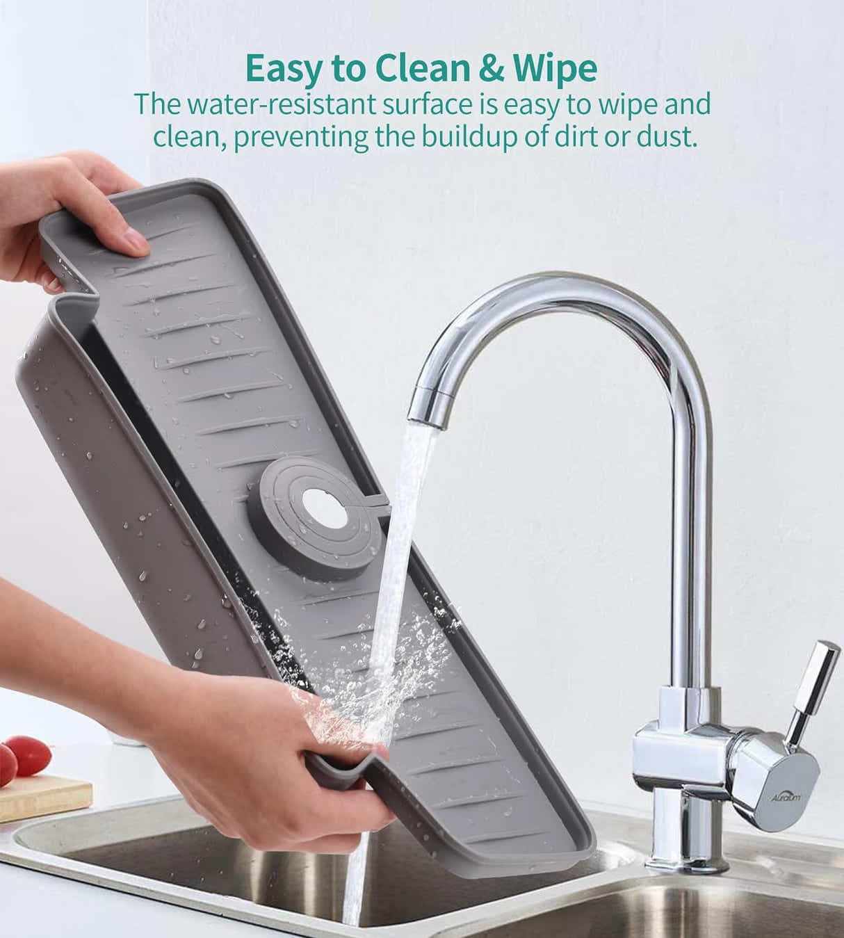 DS BS 2Pack Upgraded Silicone Faucet Splash Guard