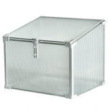 DS BS Mini Aluminum Frame Greenhouse with Roof Vent L60xW51xH51cm