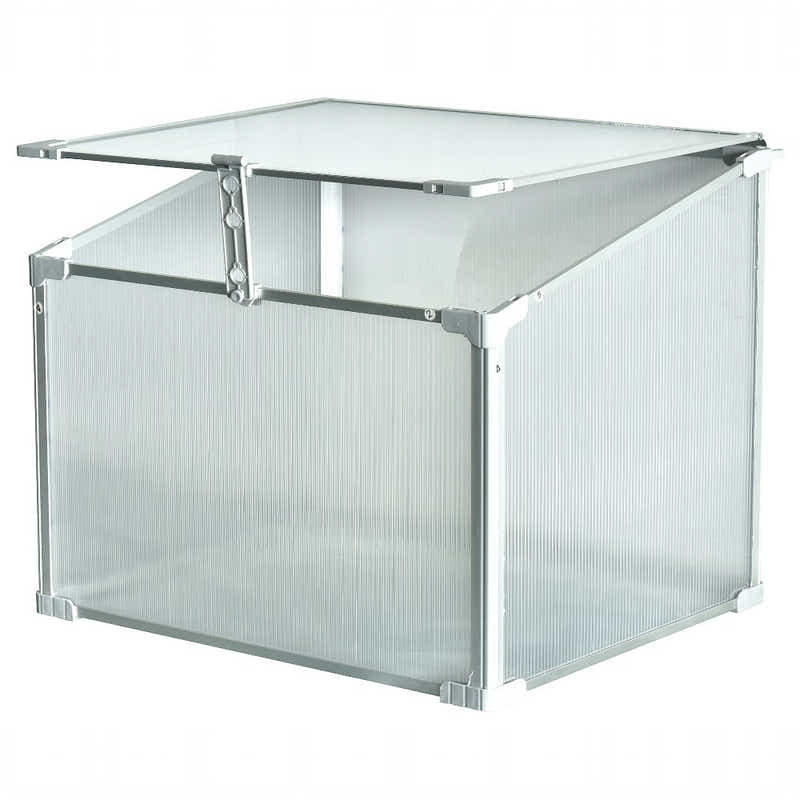 DS BS Mini Aluminum Frame Greenhouse with Roof Vent L60xW51xH51cm