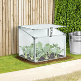 DS BS Mini Aluminum Frame Greenhouse with Roof Vent L60xW51xH51cm