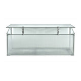 DS BS Mini Aluminum Frame Greenhouse with Roof Vent L120xW51xH51cm