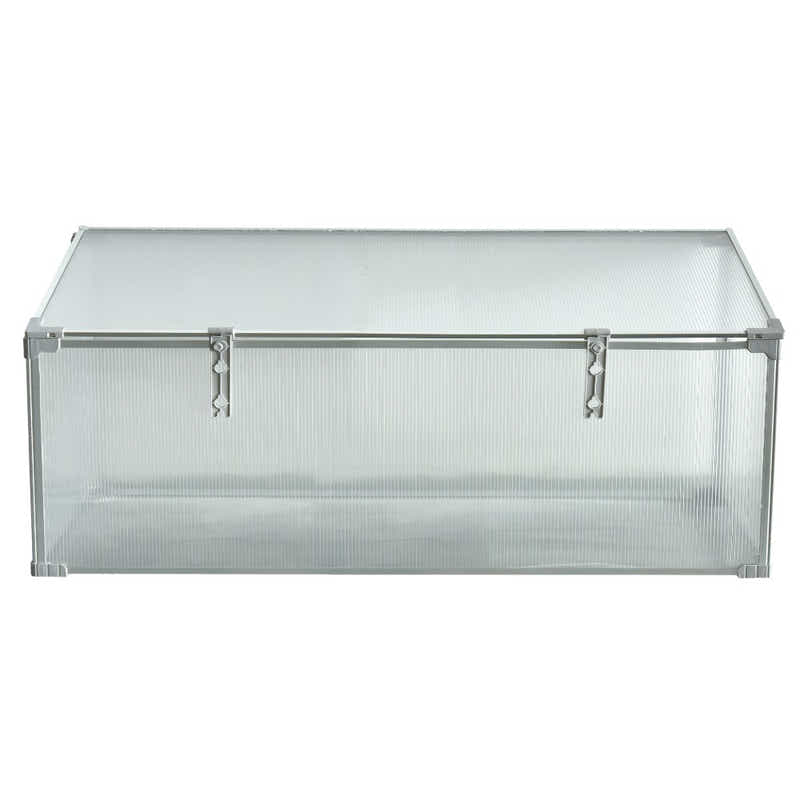 DS BS Mini Aluminum Frame Greenhouse with Roof Vent L120xW51xH51cm