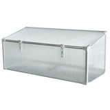 DS BS Mini Aluminum Frame Greenhouse with Roof Vent L120xW51xH51cm