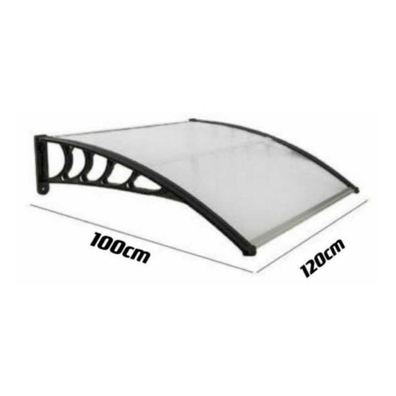 DS BS Door Awning Canopy 100x120cm – Outdoor Front Door Window Rain Shelter