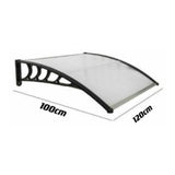 DS BS Door Awning Canopy 100x120cm – Outdoor Front Door Window Rain Shelter