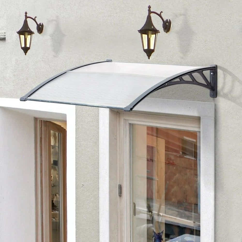 DS BS Door Awning Canopy 100x150cm – Outdoor Front Door Window Rain Shelter