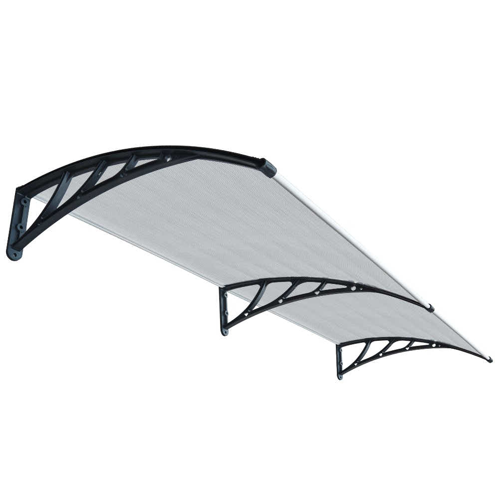 DS BS Door Awning Canopy 100x200cm – Outdoor Front Door Window Rain Shelter