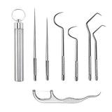 DS BS 7 Pcs Reusable Titanium Toothpick Set