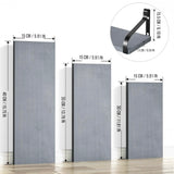 DS BS Floating Shelves Wall Mounted Set of 3-Grey