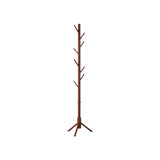 DS BS Wooden Coat Tree with 8 Hooks -Walnut