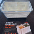 DS BS 4-Pack Refrigerator Organizer Bins with Lids