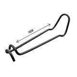 DS BS 50pcs 16mm Steel Wire Garden Stakes Plant Support Clips