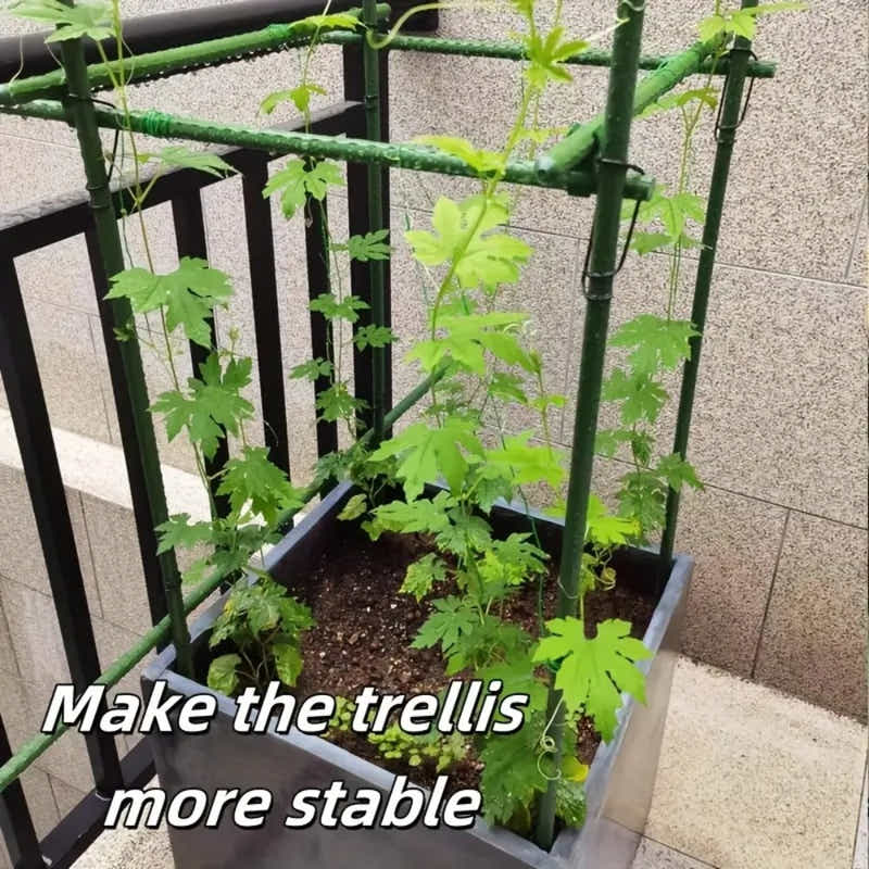 DS BS 50pcs 16mm Steel Wire Garden Stakes Plant Support Clips