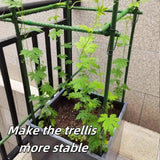 DS BS 50pcs 16mm Steel Wire Garden Stakes Plant Support Clips