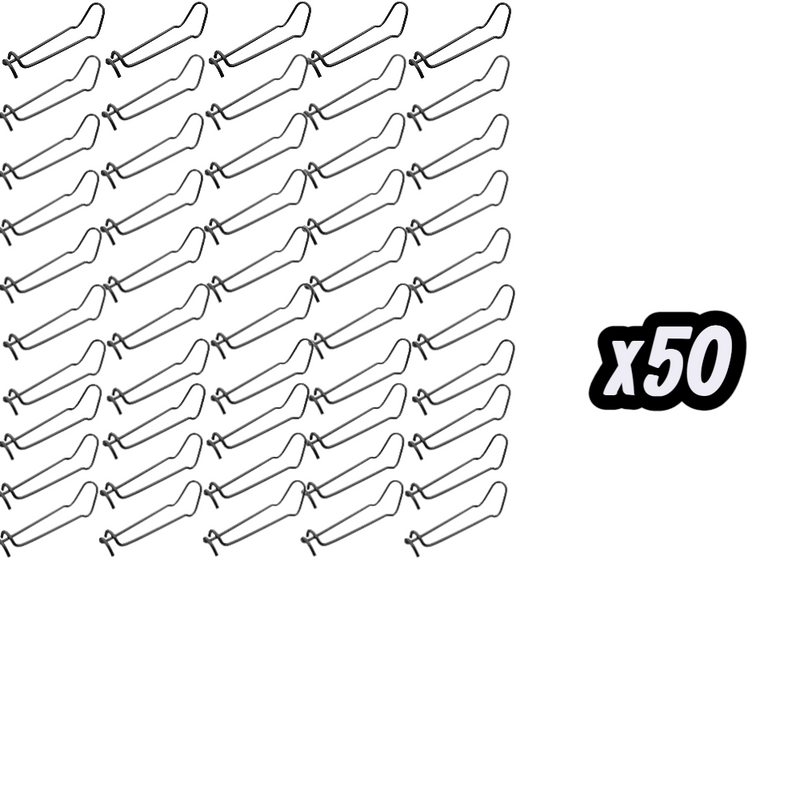 DS BS 50pcs 16mm Steel Wire Garden Stakes Plant Support Clips