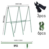 DS BS 50pcs 16mm 360°Adjustable Garden Stakes Connectors