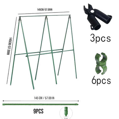 DS BS A Frame 16mm Garden Climbing Support Trellis Set