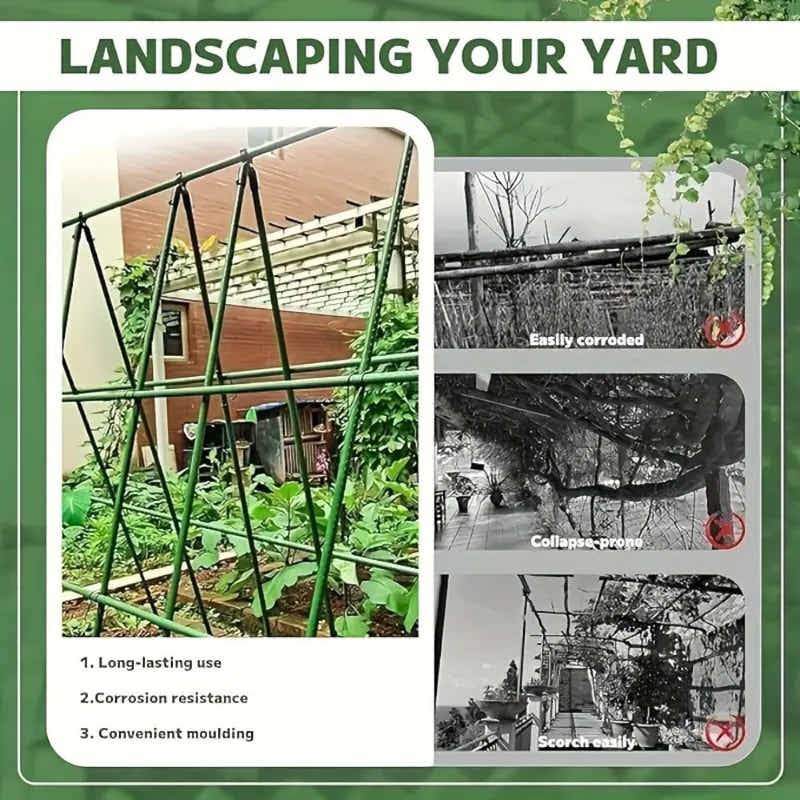 DS BS A Frame 16mm Garden Climbing Support Trellis Set