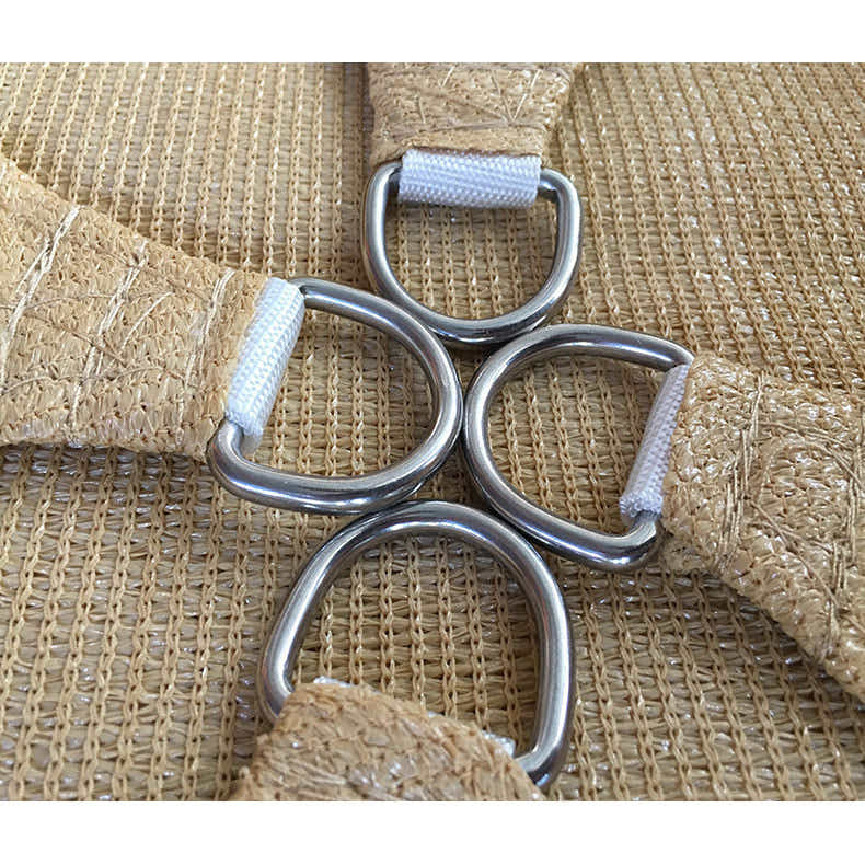 DS BS 3.6 X 3.6 X 3.6M Triangle Sun Shade Sail-Sand