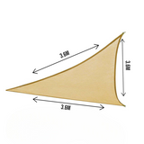 DS BS 3.6 X 3.6 X 3.6M Triangle Sun Shade Sail-Sand