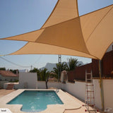 DS BS 3.6 X 3.6 X 3.6M Triangle Sun Shade Sail-Sand