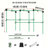 DS BS Garden Plant Climbing Trellis Support Frame - 90CM