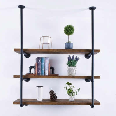 DS BS 3 Tier DIY Industrial Pipe Shelf 60CM